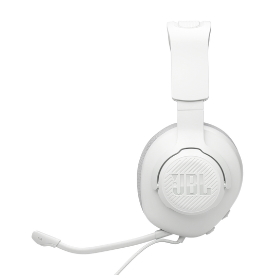 JBL Quantum 100M2 - White - Wired over-ear gaming headset with detachable mic and mute option - Left image number null